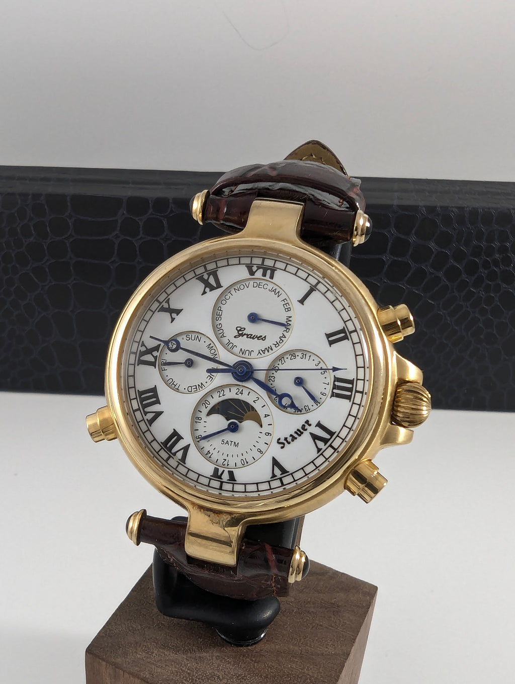 Stauer Graves Automatic Chronograph Moonphase Watch