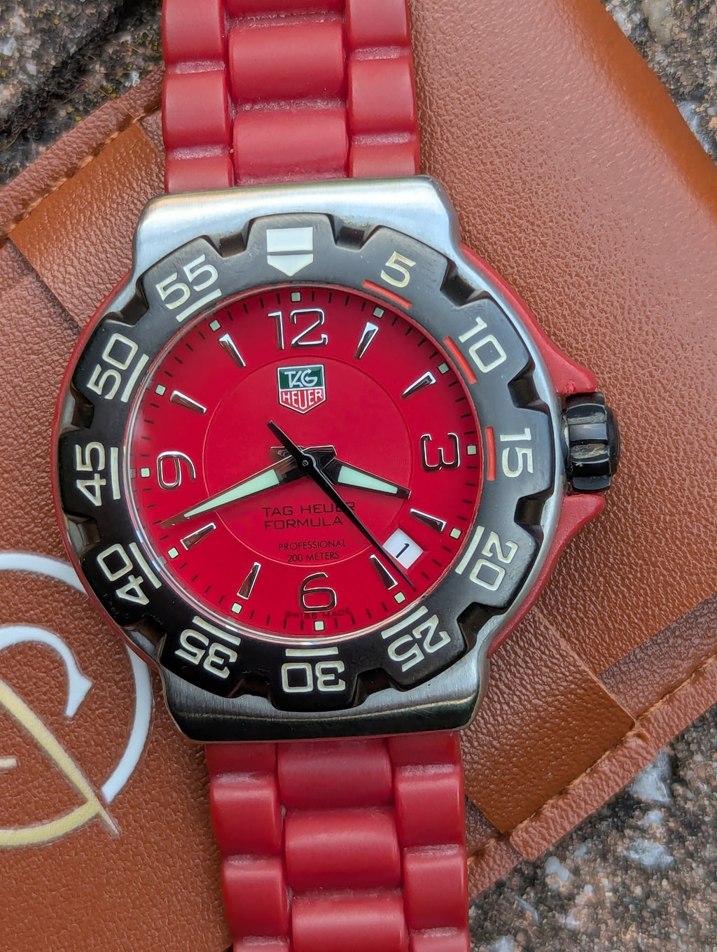 TAG Heuer Formula 1 WAC1113-0 Red Dial Quartz Watch