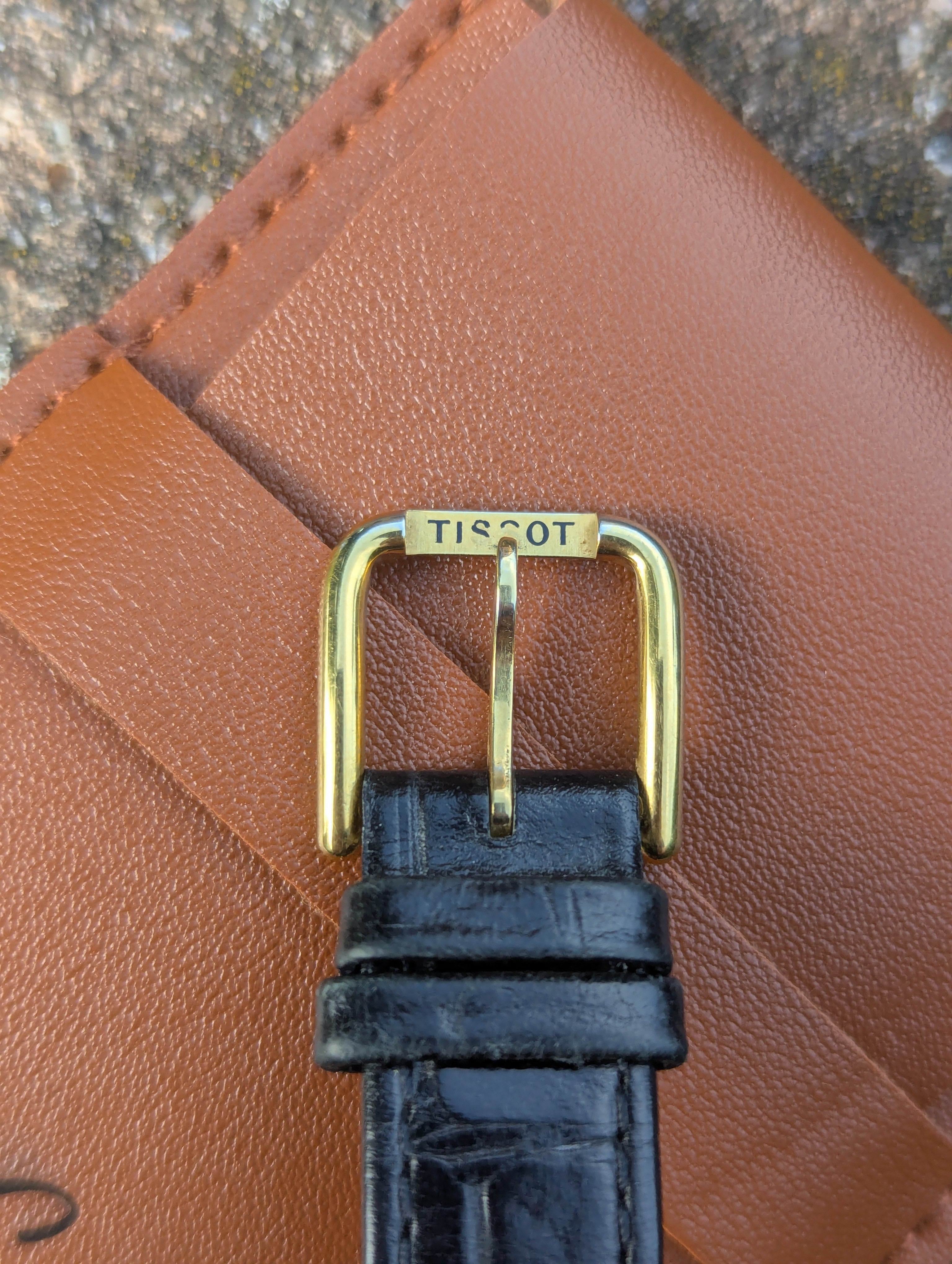 Tissot Pegasus Gold Dial Dress Watch
