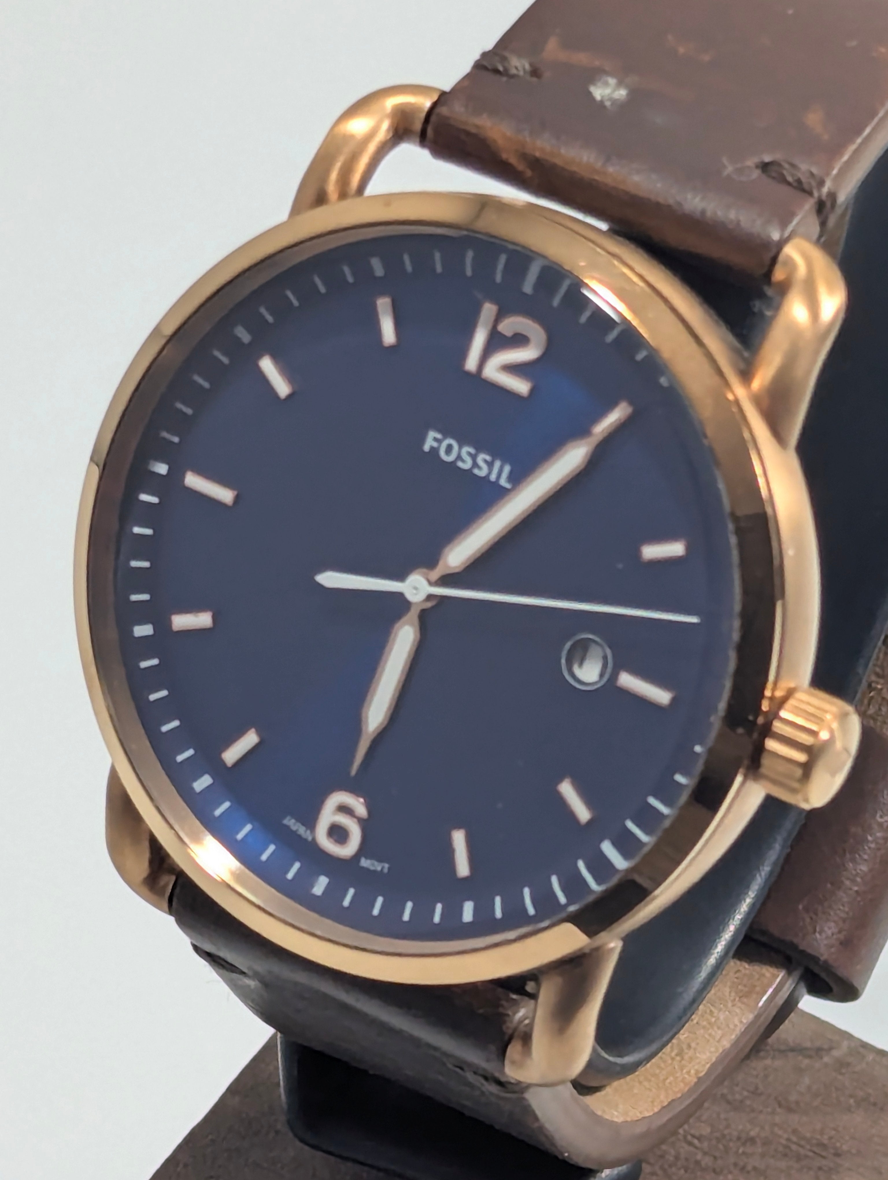 Fossil Commuter Blue Dial Watch