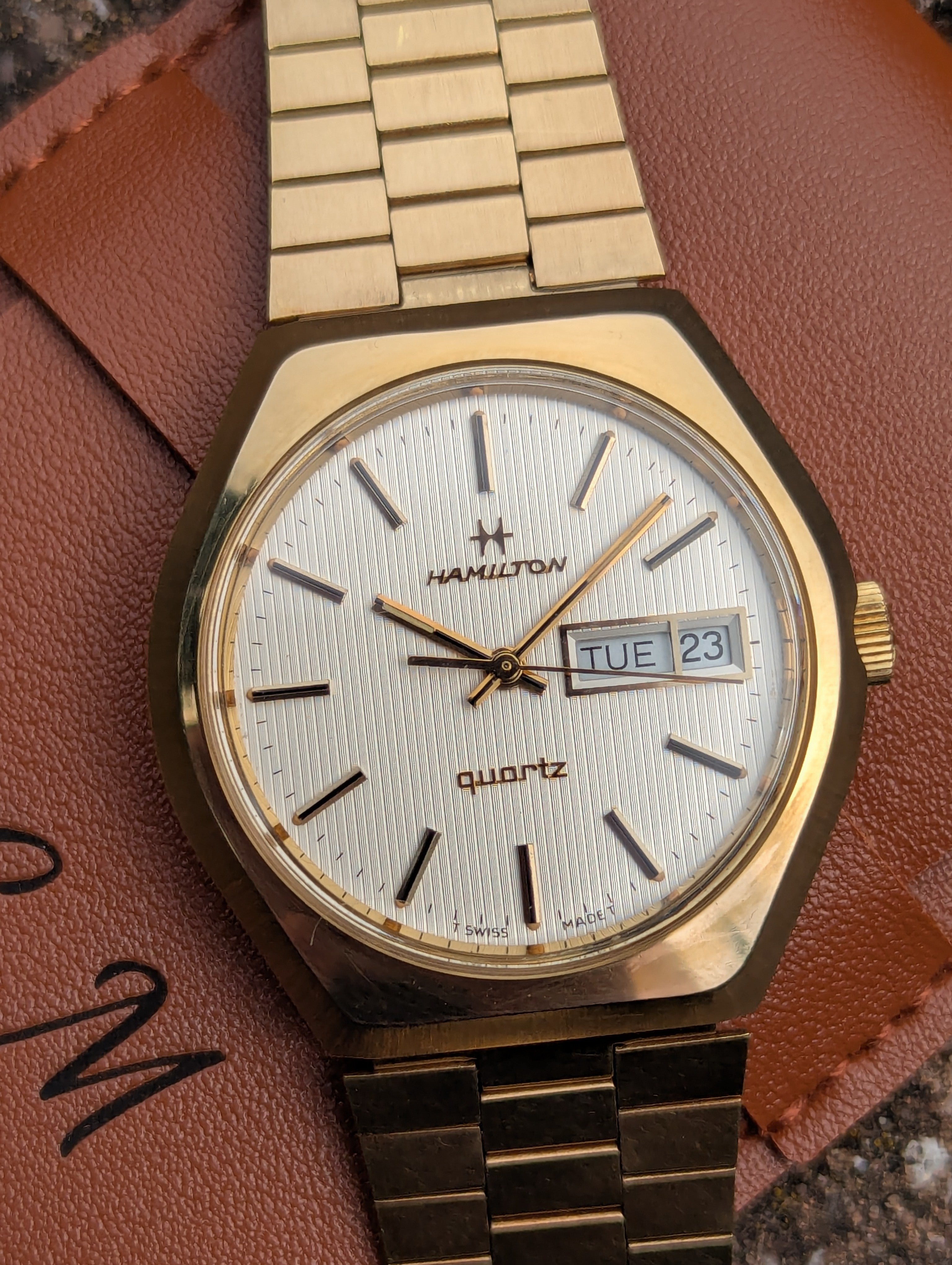 1970's Hamilton Gold-Tone Dress Watch