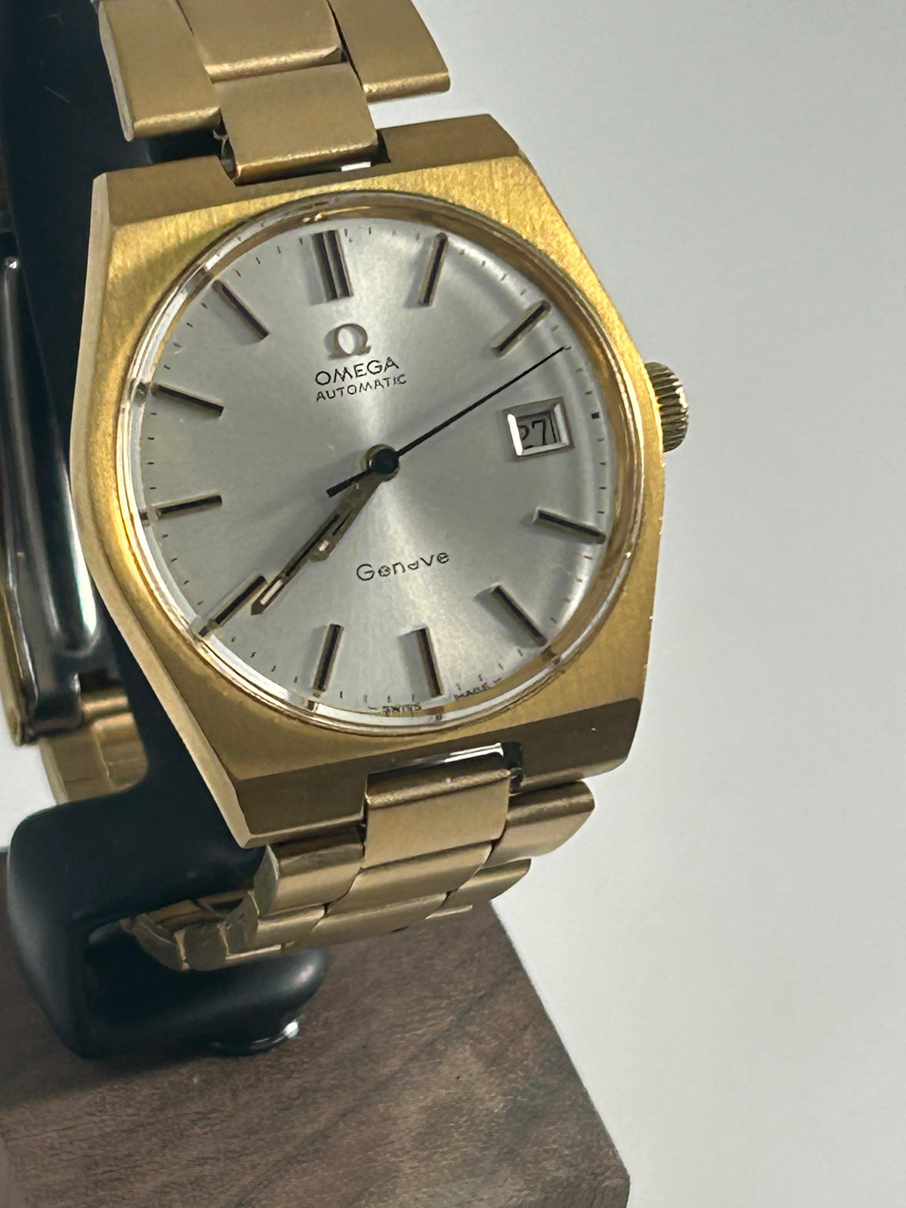 1970's Omega Genève Automatic 166.099 - Gold Plated, Date, Vintage Men’s Watch