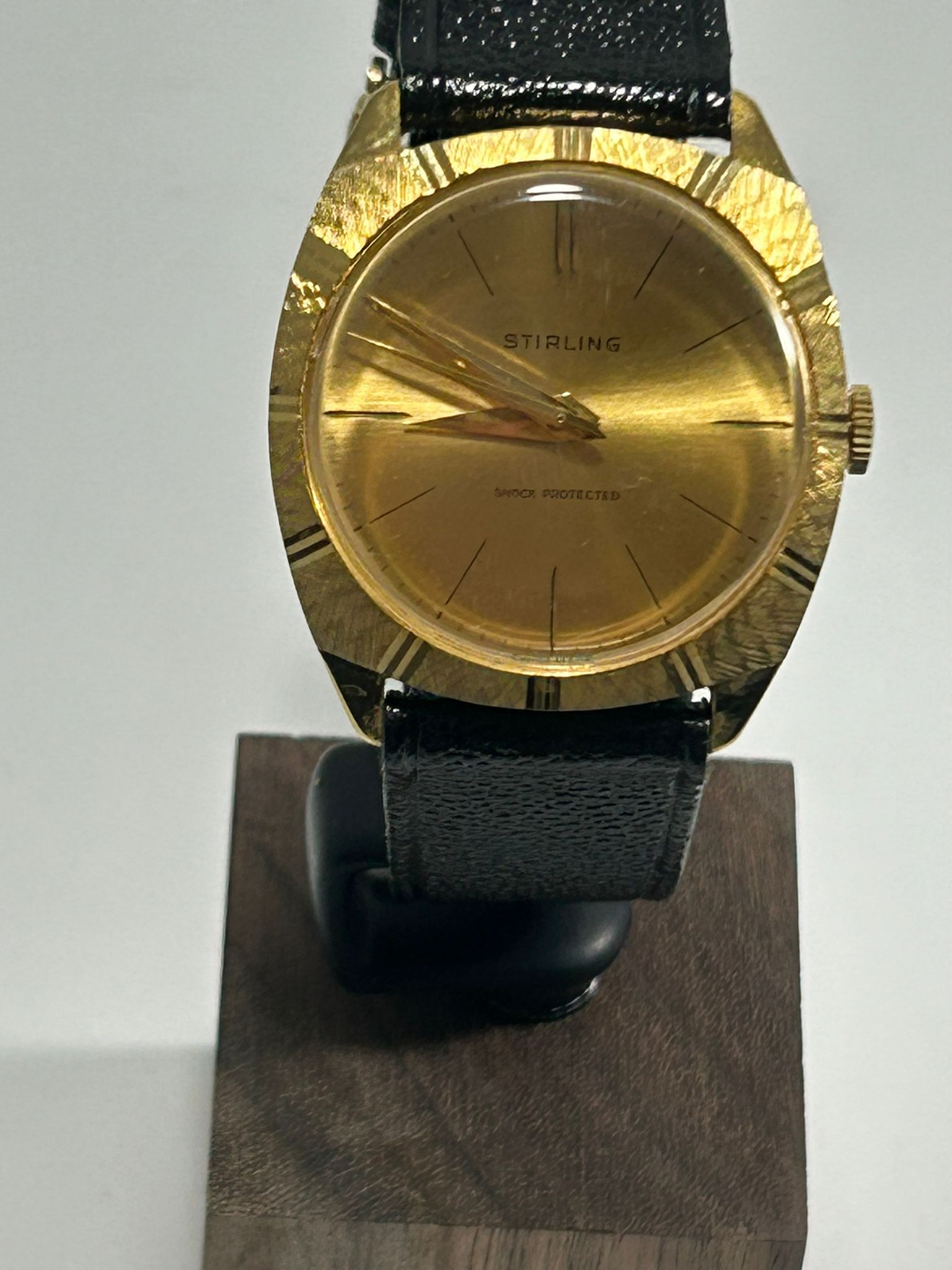 1960s Stirling Dress Watch - Gold Plated, Mechanical, Vintage, Rare, Classic